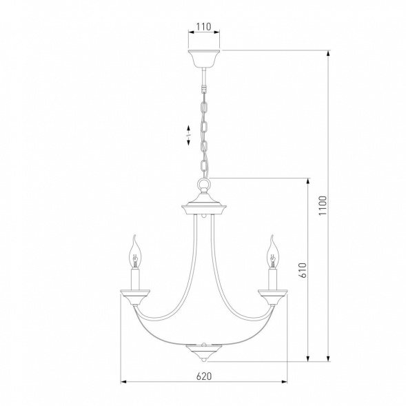 Подвесная люстра Eurosvet Lazzaro 60098/5 хром