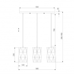 Подвесной светильник Eurosvet Reprise 50145/3 белый