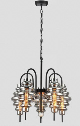 Подвесная люстра Elvan LU-7628/5-Е27-BkSm