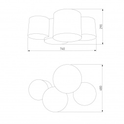 Потолочный светильник TK Lighting 3276 Mona Kids