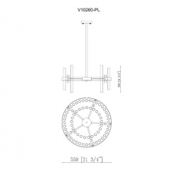 Подвесная люстра Moderli Crumbly V10260-PL