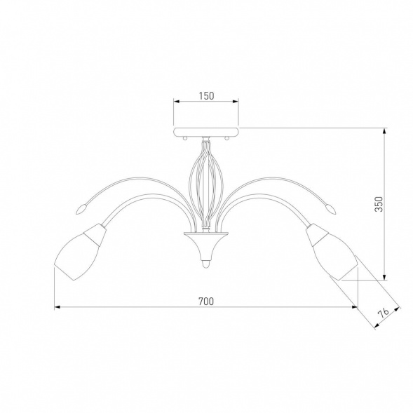 Потолочная люстра Eurosvet 22080/9 хром