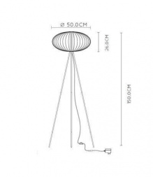 Торшер Lucide Carbony 20714/05/30