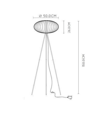 Торшер Lucide Carbony 20714/05/30