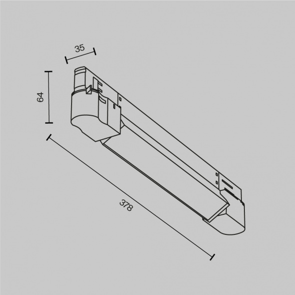 Трековый светодиодный светильник Maytoni Technical Basis TR196-3-10W4K-W