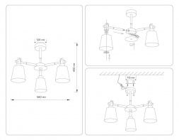 Потолочная люстра Ambrella light Traditional Loft TR82204