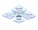 Потолочная светодиодная люстра Ambrella light Ice FA288
