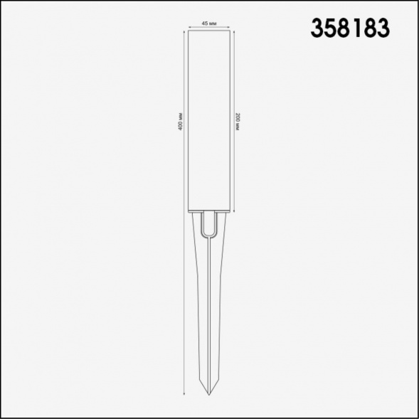 Корпус для модуля Novotech Street Nokta 358183