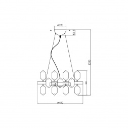 Подвесная люстра Vele Luce Polaris VL4153P16