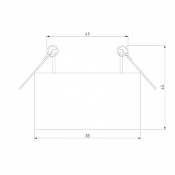 Встраиваемый светодиодный светильник Elektrostandard Glam 25095/LED a065708