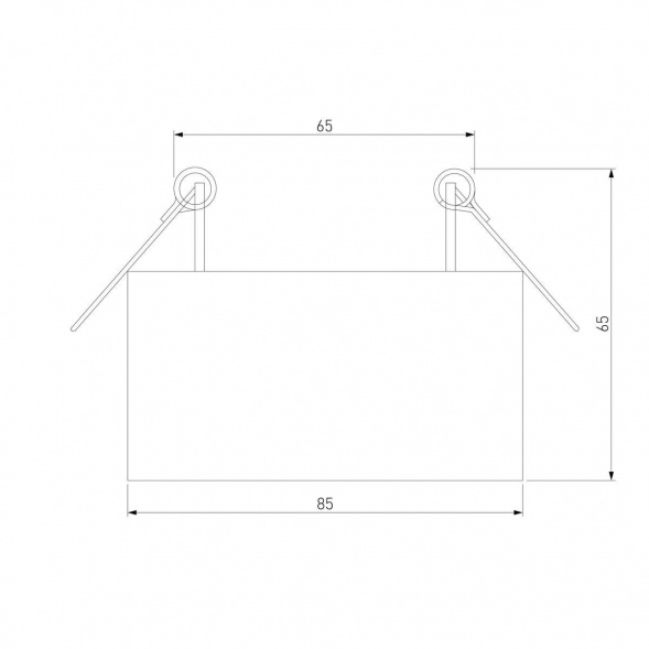 Встраиваемый светодиодный светильник Elektrostandard Glam 25095/LED a065708