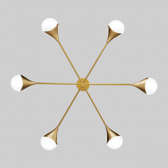 Подвесная люстра Eurosvet Calyx 60168/6 латунь