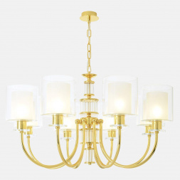 Подвесная люстра Crystal Lux ELENA SP8 GOLD