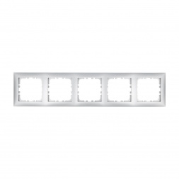 Рамка LK Studio 5-постовая (серебристый металлик) LK60 864503-1