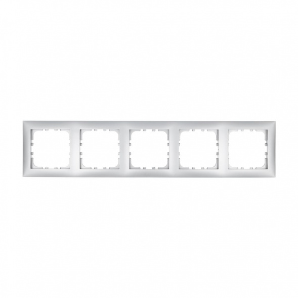 Рамка LK Studio 5-постовая (серебристый металлик) LK60 864503-1