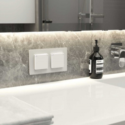 Рамка Werkel Senso на 2 поста белый стекло soft-touch W0023101 4690389200359