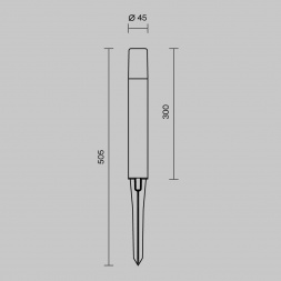 Ландшафтный светильник Maytoni Outdoor O416FL-L3B3K1