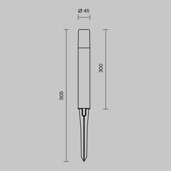 Ландшафтный светильник Maytoni Outdoor O416FL-L3B3K1