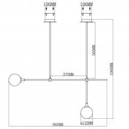 Подвесная люстра Moderli Lingdal V5092-2P