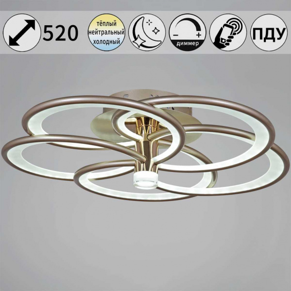 Люстра Reluce 09246-0.3-5S Champaign silver