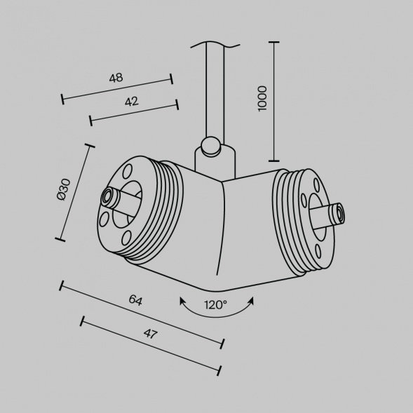 Аксессуар Maytoni Technical CA018LWC-P-B