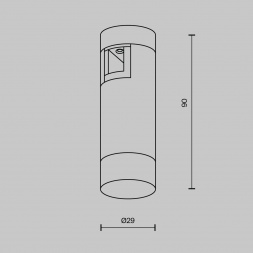 Трековый светодиодный светильник Maytoni Flarity Skim TR145-1-3W4K-W-B