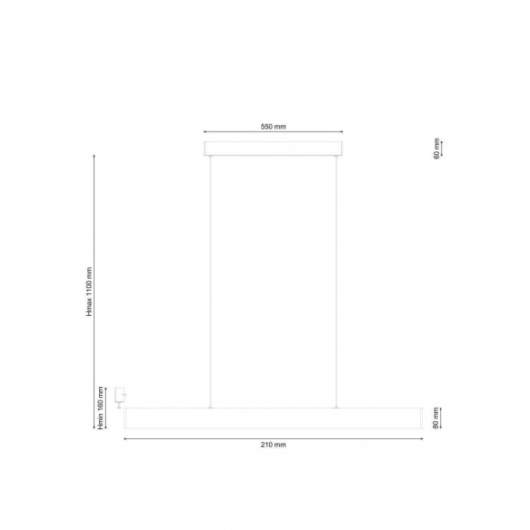 Подвесной светодиодный светильник Lucia Tucci Aero 206.30 Bianco Led