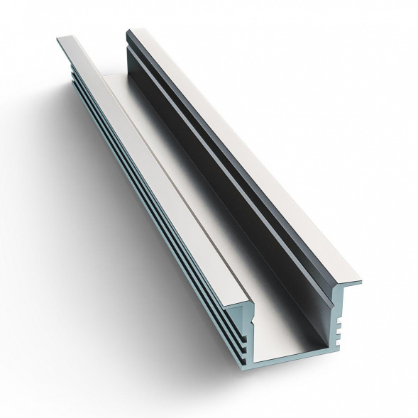 Профиль встраиваемый с рассеивателем серебро 1м. Apeyron 08-11