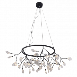 Подвесная светодиодная люстра Crystal Lux Evita SP45 D BLack/Transparent