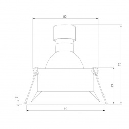 Встраиваемый светильник Elektrostandard Punto 25017/01 a065473