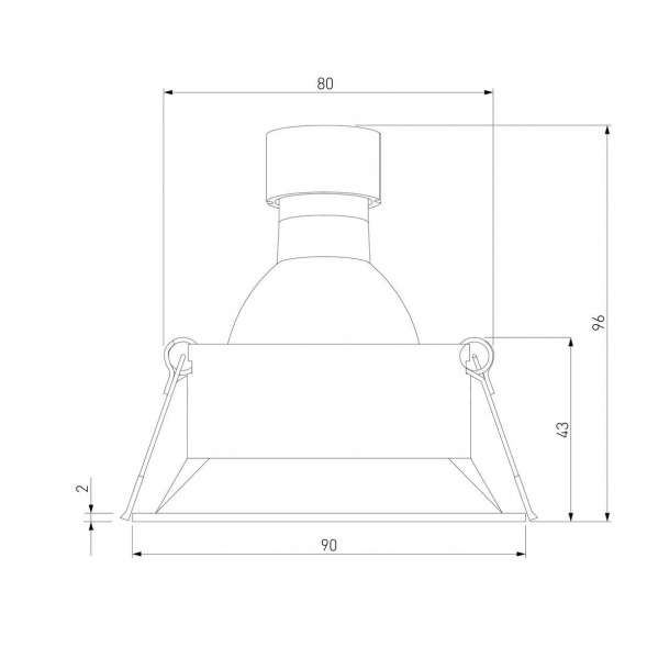 Встраиваемый светильник Elektrostandard Punto 25017/01 a065473
