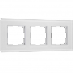 Рамка Werkel Senso на 3 поста белый стекло soft-touch W0033101 4690389200410