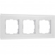 Рамка Werkel Senso на 3 поста белый стекло soft-touch W0033101 4690389200410