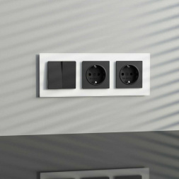 Рамка Werkel Senso на 3 поста белый стекло soft-touch W0033101 4690389200410