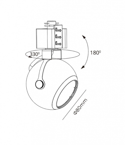 Трековый светильник ЭРА TR35-GU10 WH Б0053295