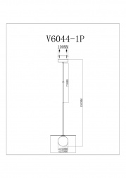 Светильник подвесной Moderli Scrumbel V11569-1P