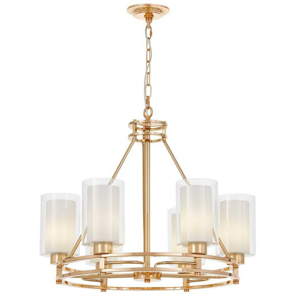 Подвесная люстра Lumina Deco Marietta LDP 8025-6 F.GD+WT