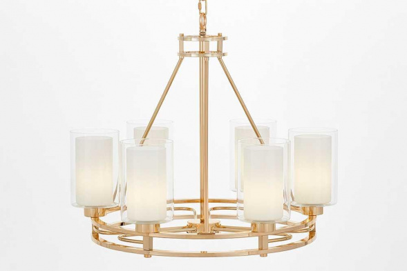 Подвесная люстра Lumina Deco Marietta LDP 8025-6 F.GD+WT