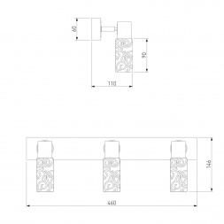 Спот Eurosvet 21130/3 хром/венге