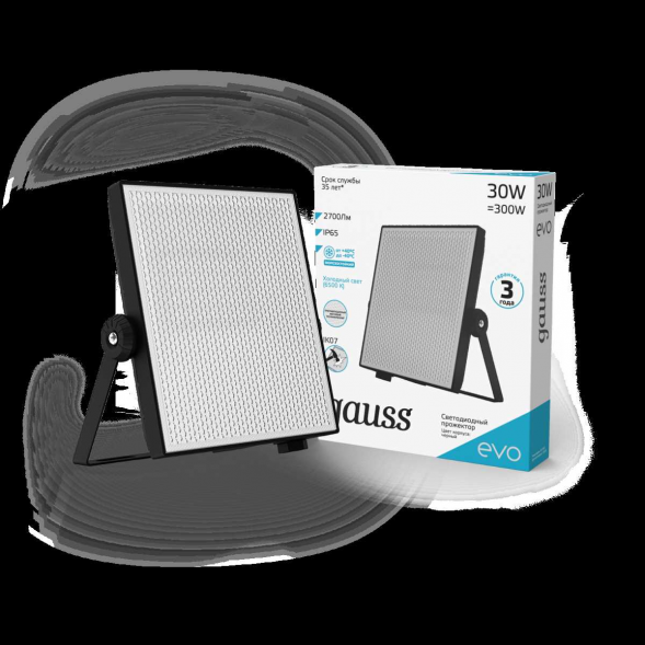 Прожектор светодиодный Gauss Evo 30W 6500К 687511330