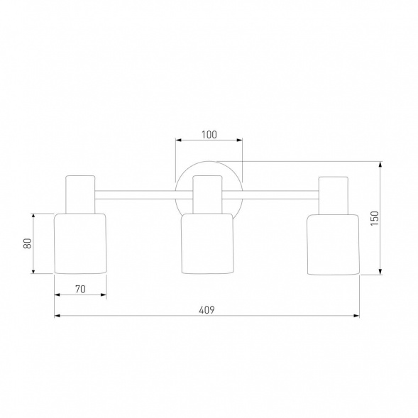 Спот Eurosvet Corso 20089/3 хром