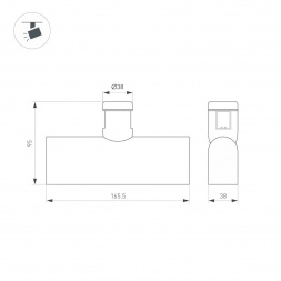 Трековый светодиодный светильник Arlight Art-Apriori-Laser-L165-8W Day4000 047780