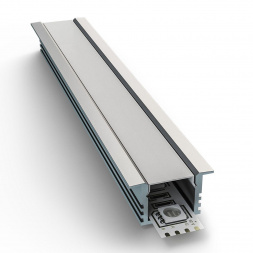 Профиль встраиваемый с рассеивателем серебро 2м. Apeyron 08-12