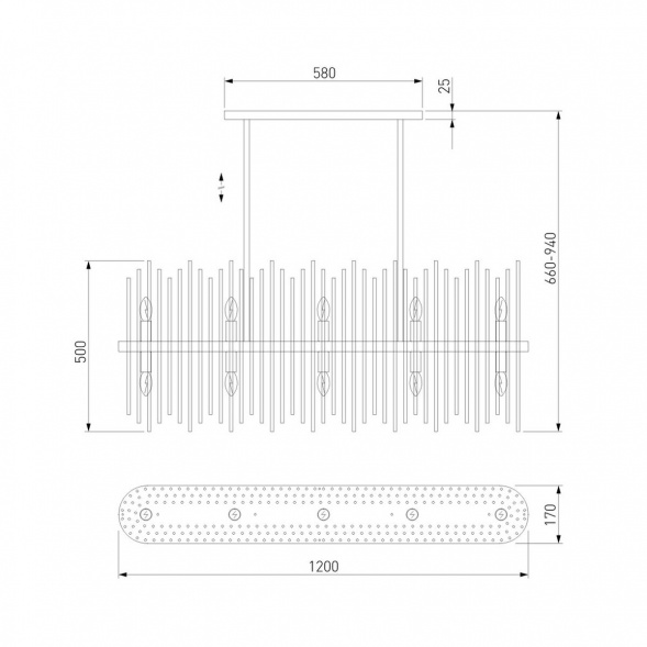 Подвесная люстра Bogates Allure 486/10 Smart