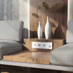 Рамка Werkel Senso на 4 поста белый стекло soft-touch W0043101 4690389200458