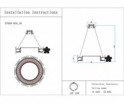 Люстра Kink Light Лиона 07600-60A,36