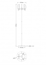 Торшер Moderli Ardis V7092-3F