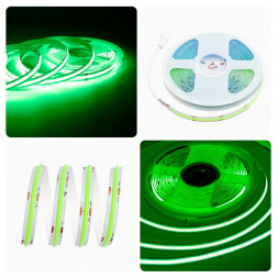 Светодиодная лента Apeyron 14W/m 512LED/m COB зеленый 2M 208ОО