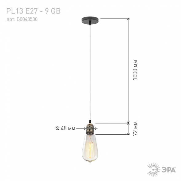 Подвесной светильник Эра PL13 Б0048530