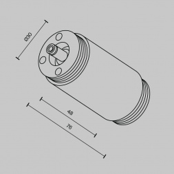 Аксессуар Maytoni Technical CA013IC-B